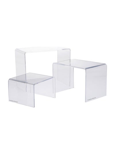 3-Piece Acrylic Display Riser Clear 12/15/18.cm