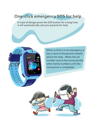 Waterproof Children Phone Smartwatch for Boys and Girls Pink/Blue