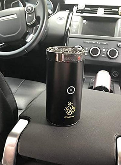USB Rechargeable Car  Incense Burner Black 14x6x6cm