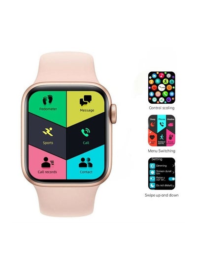 280 mAh Smart Watch T500 Plus With Health Fitness Tracker Pink