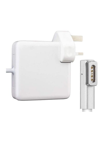 محول بقدرة 45 وات متوافق مع جهاز Apple Magsafe (MacBook Air) باللون الأبيض