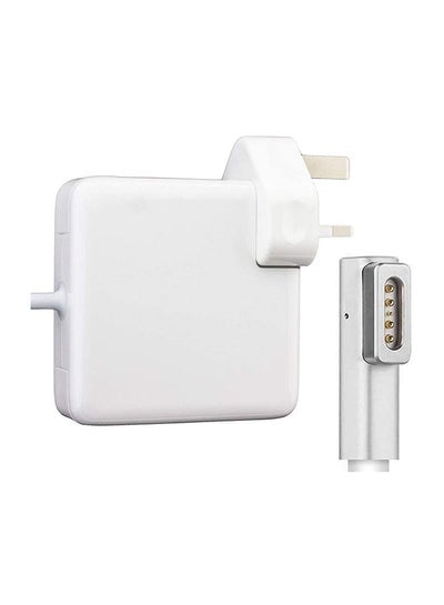محول 85 وات متوافق مع Apple MA463LL/A، MA464LL/A، MA090LL، MA600LL، MA601LL، MA092LL/A، MA609LL، MA610LL، MA611LL/A، MA895LL/A، MA896LL/A، MagSafe أبيض