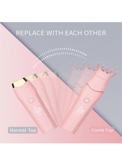 Smart Rechargeable Handheld Burner With Comb Black 14.8x5.5x12.3cm