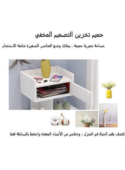 منظم أحذية أبيض 50x28.5x121.5 سم