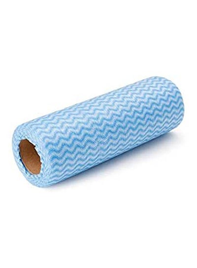 Non Woven Reusable Cleaning Wipe Wash Towel For Kitchen & Household Roll Blue