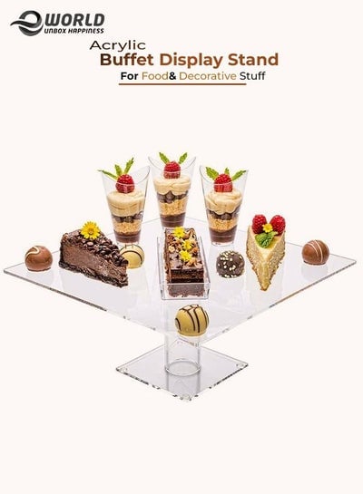 Acrylic Food Buffet Display Stand and Serving Tray