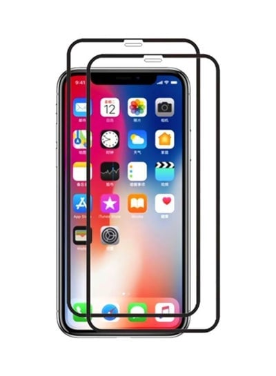 Pack Of 2 Screen Protector For Apple iPhone XR Black/Clear