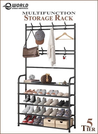 5 Tier Home Entryway Furniture Shelf Multipurpose Rack