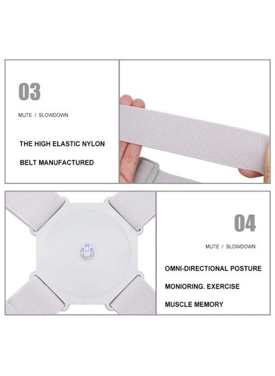 Smart Posture Corrector Belt with Intelligent Sensor Vibration Reminder Back Braces for Men Women