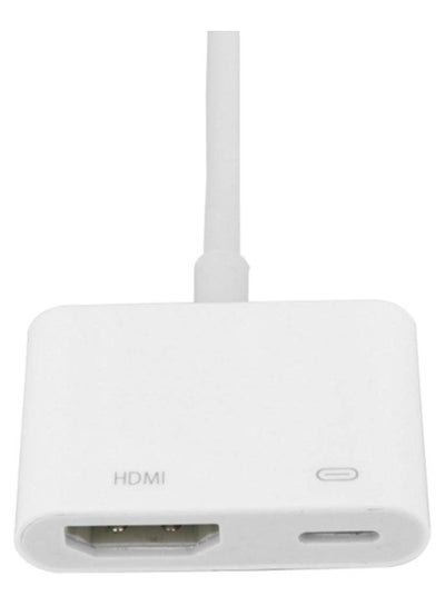 Lightning to Digital AV Adapter Lightning to HDMI Adapter  with Charging Port for iPhone, iPad and iPod Models and TV Monitor Projector