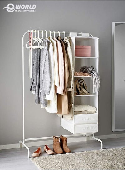 Single Pole Garment Clothes Hanger Organizer Freestanding Rack for Organizing Wardrobe