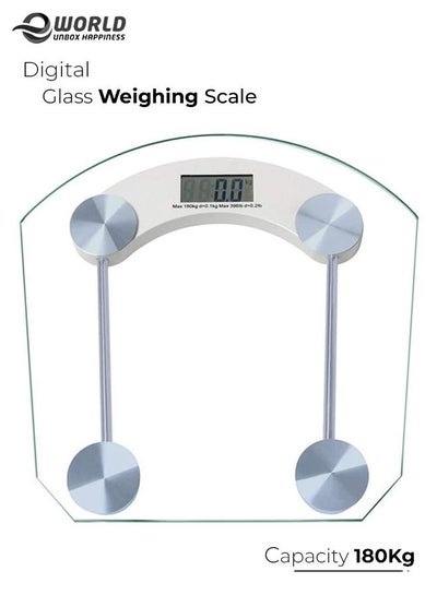 Digital Thick Glass Weighing Scale with LCD Display