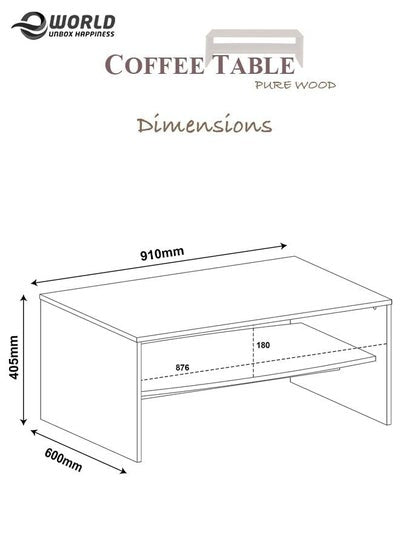 Modern Design Living Room Furniture Coffee Center Main Table for Home Office Wood