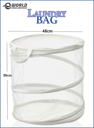 Freestanding Laundry Bag Organiser Basket Hamper Laundry With Holders