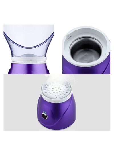 Professional Facial Steamer Sinus Steam Inhaler Home Sauna SPA with Aromatherapy Humidifier Face Steaming Moisturizing Kit Cleansing Pores Blackhead Remover, Control Button for Men and Women