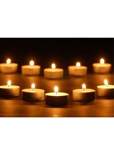 Unscented Tea Light Candles for Home Decoration, Weddings and Parties, Pack of 100