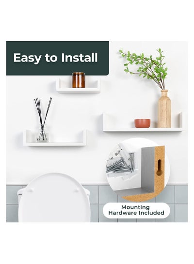 Set of 3 Wall Mounted Floating Shelf for Decorative and other Stuff