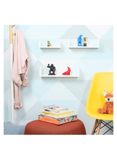 Set of 3 Wall Mounted Floating Shelf for Decorative and other Stuff