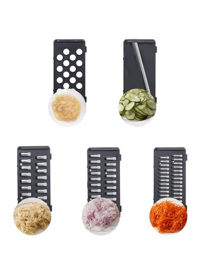 Multifunctional Vegetable Chopper with 5 interchangeable Cutters