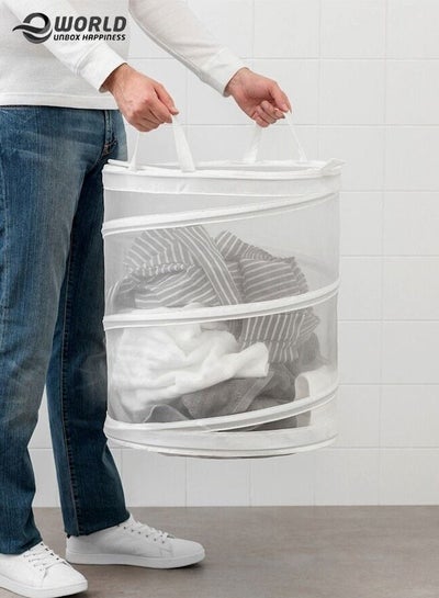 Freestanding Laundry Bag Organiser Basket Hamper Laundry With Holders