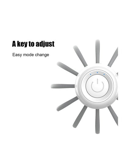 Rechargeable Electric Octopus Head Back Body Massage Relaxation Stress Relief Spa Therapy Hair Massaging Device Scalp Massager with 12 Vibration Claws and Adjustable Modes
