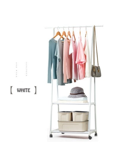 Multifunctional Triangle Coat and shoe Rack for organizing Wardrobe with Four wheels