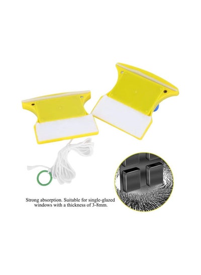 Magnetic Double Sided Glass Window Cleaner Blue/Yellow