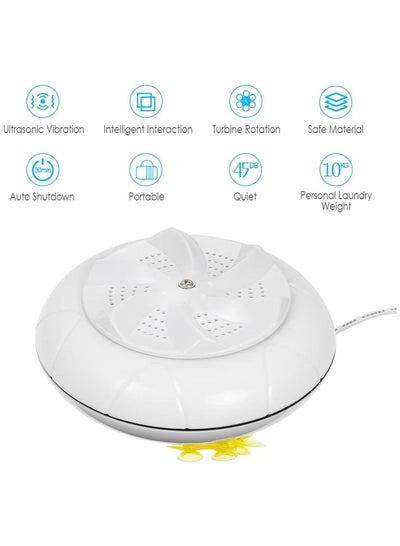 Portable 3in1 Mini Washing Machine Personal Rotating ultrasonic turbine Washer Adjustable with USB Cable Convenient for Travel Home trip
