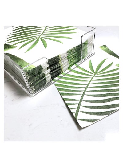 Acrylic Napkin Holder Table top Tissue Dispenser Tray for Bathroom and Kitchen