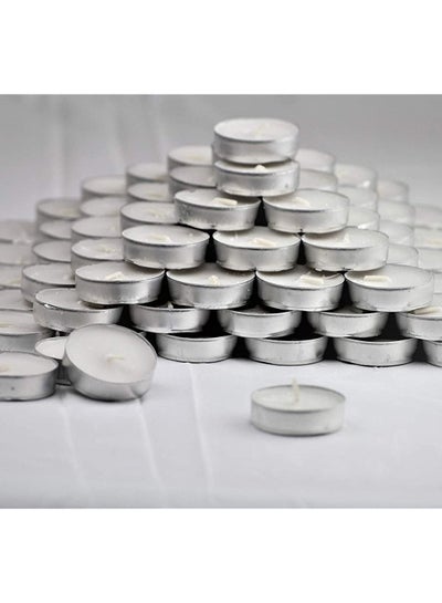 Unscented Tea Light Candles for Home Decoration, Weddings and Parties, Pack of 100