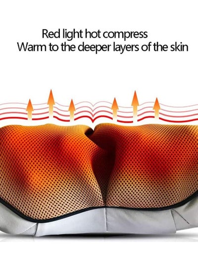 Electric Kneading Therapy Neck Massage, shoulders, abdomen, legs and Back Massager deep Relaxation by 3speed strength and 2 massaging direction