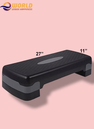 Adjustable Aerobic Step Platform Trainer for Core Strength Exercise and Fitness