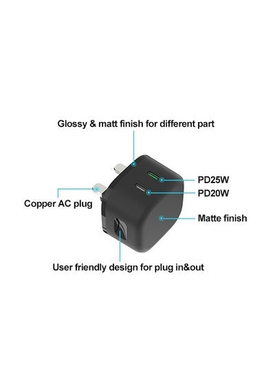 شاحن TC-300 45W GaN مع كابل TYPE-C