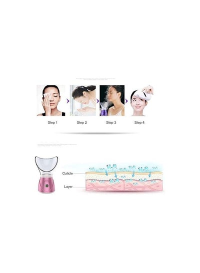 Professional Facial Steamer Sinus Steam Inhaler Home Sauna Spa with Aromatherapy Humidifier Face Steaming Moisturizing Kit Cleansing Pores Blackhead Remover, Control Button for Men and Women