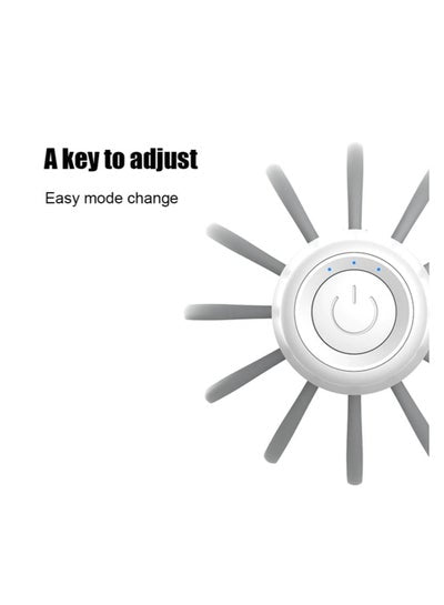 Rechargeable Electric Octopus Head Back Body Massage Relaxation Stress Relief Spa Therapy Hair Massaging Device Scalp Massager with 12 Vibration Claws and Adjustable Modes