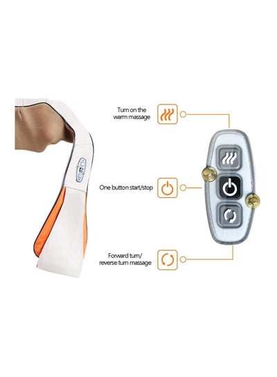 Electric Kneading Therapy Neck Massage, shoulders, abdomen, legs and Back Massager deep Relaxation by 3speed strength and 2 massaging direction