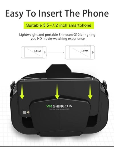 VR Headset Virtual Reality Glasses Compatible for IOS and Android.