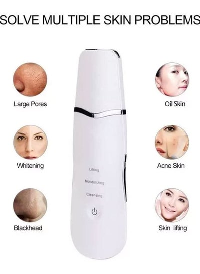 Portable Ultrasonic Blackhead Removal Skin Facial Scrubber and Face Cleaner