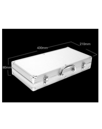 Barbecue Cutlery Set 10 Pieces Stainless Steel Tool Grill Accessories in Aluminium Case for Camping Outdoor