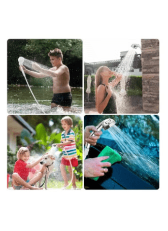 Portable Shower Camping Shower Outdoor Camp Shower Pump Electric Rechargeable