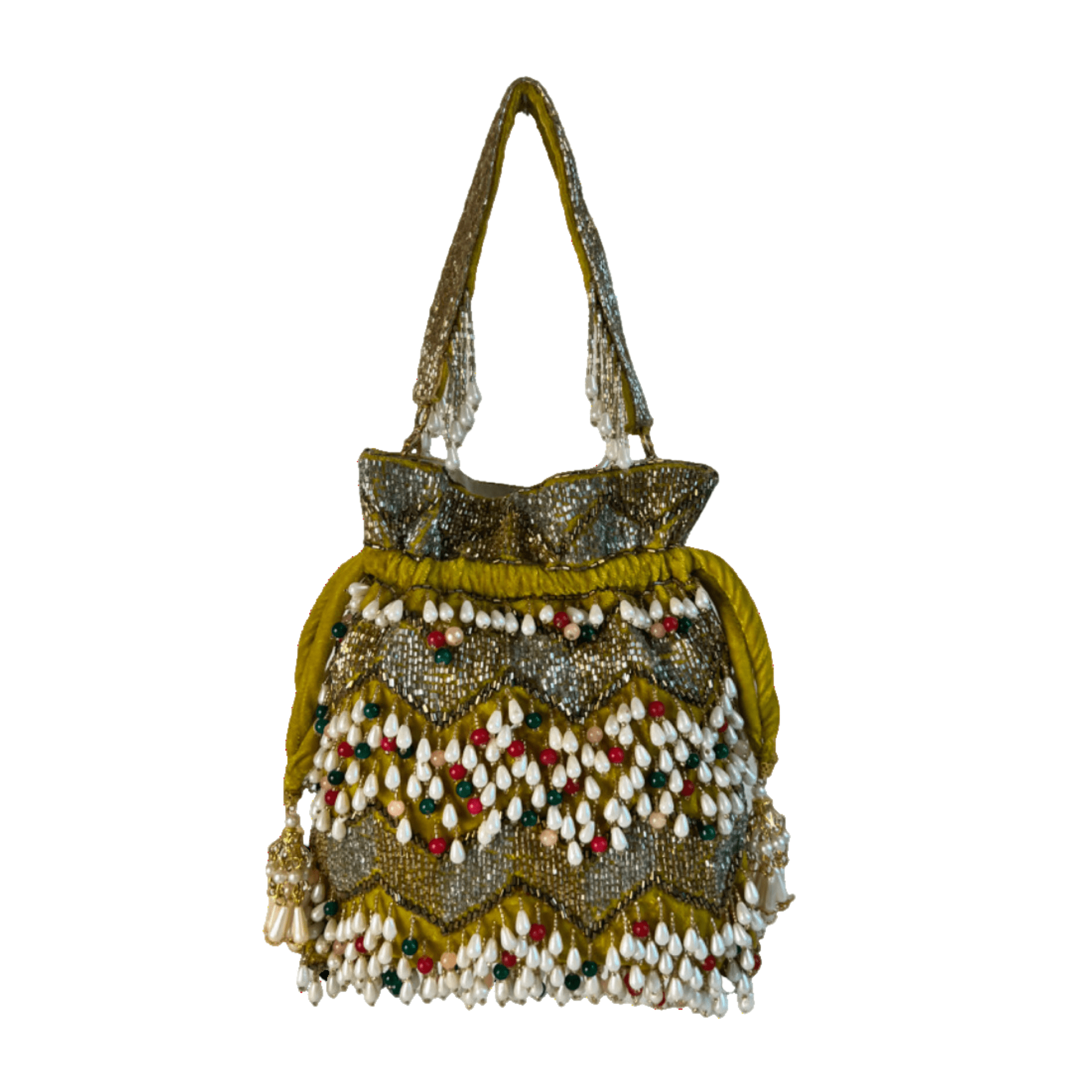 Beaded Pearl Potli
