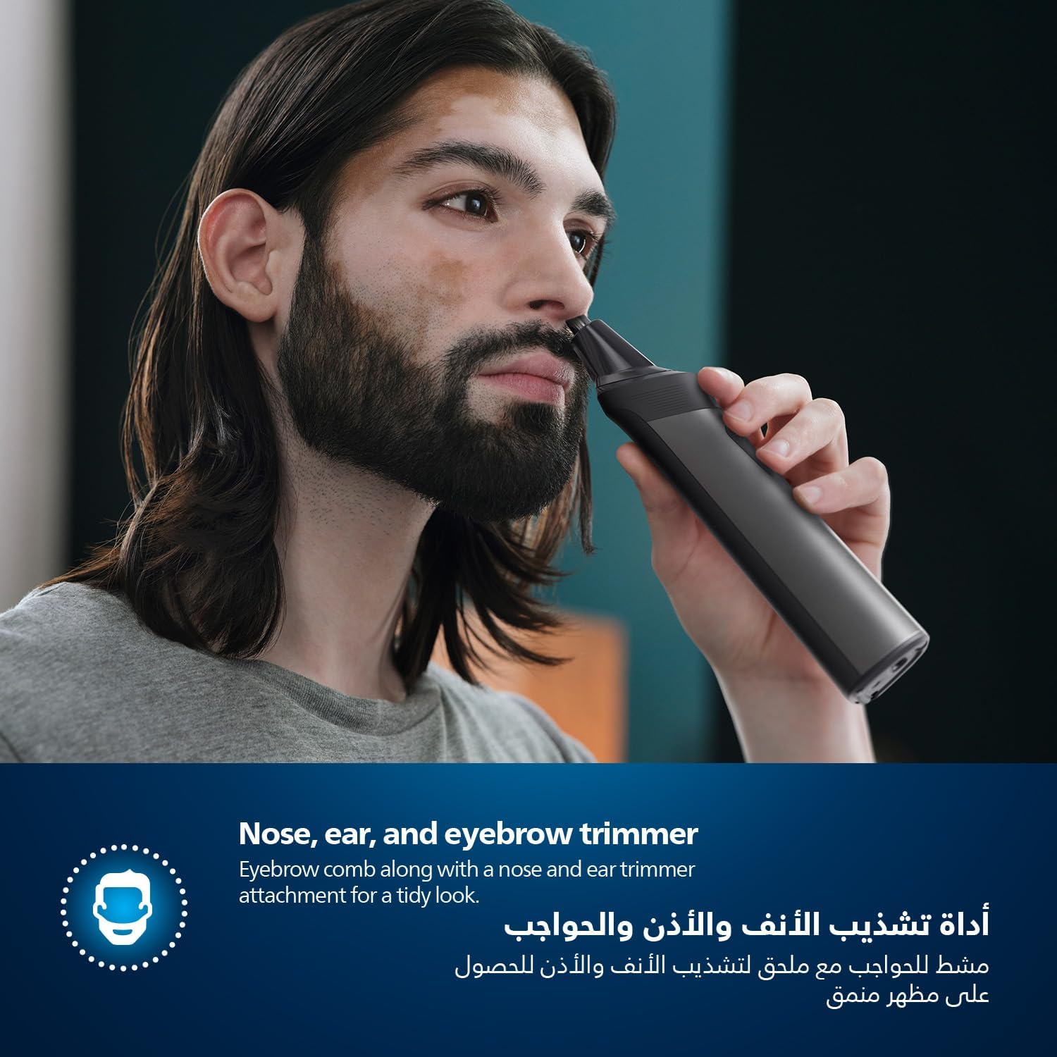 All-in-One Trimmer MG7920/15 13-in-1 Face, Hair And Body Grooming Nose And Ear 120min Cordless, Showerproof Black
