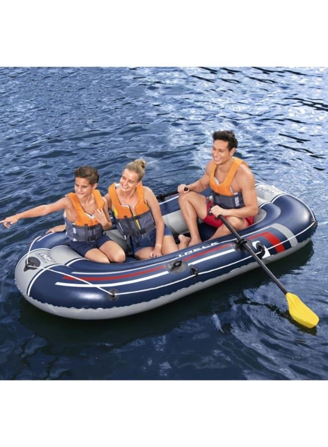 Three-Person Inflatable Boat Adult Lifeboat Fishing Boat With Paddles And Air Pump Size: 3.07*1.26M