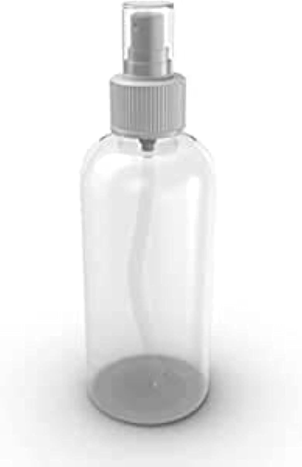 ECVV Plastic Spray Bottles,Plastic Spray Clear Empty Fine Mist Mini Travel Bottles Set Refillable Liquid Containers 100ml (3.4oz) (1PACK)