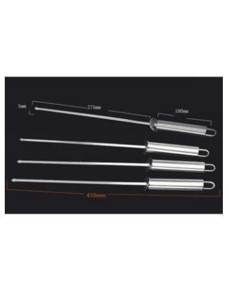 Barbecue Cutlery Set 10 Pieces Stainless Steel Tool Grill Accessories in Aluminium Case for Camping Outdoor