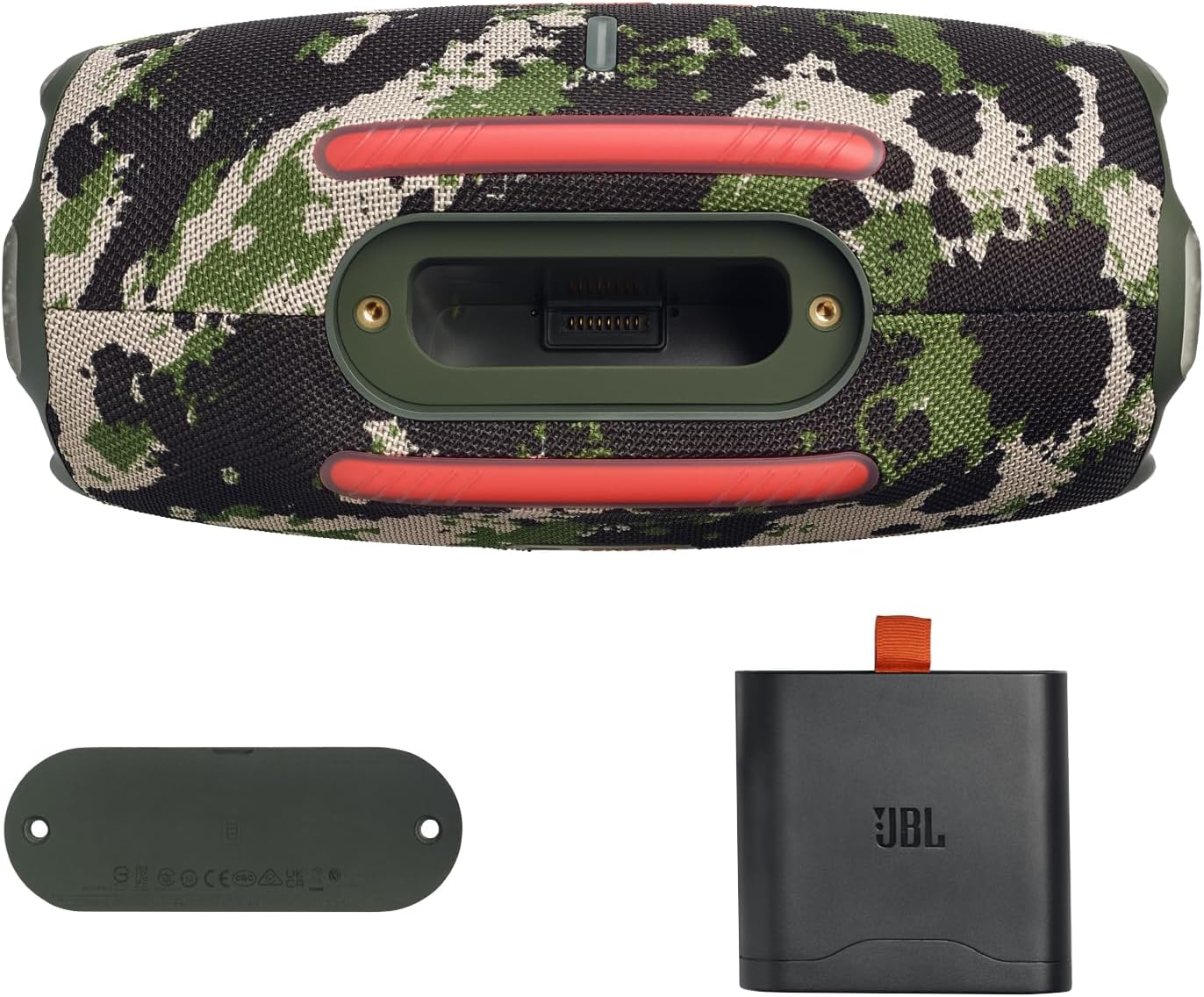 JBL Xtreme 4 Bluetooth Speaker Bundle with Shoulder Strap and Additional Battery 400 (Camo)