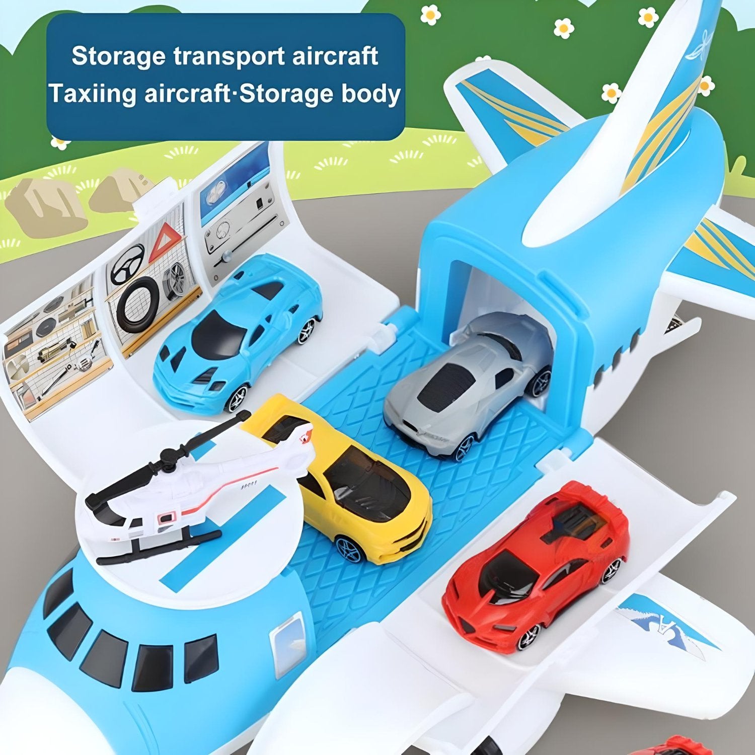 Airplane Cargo Transport Toy - Educational Play Set for Kids