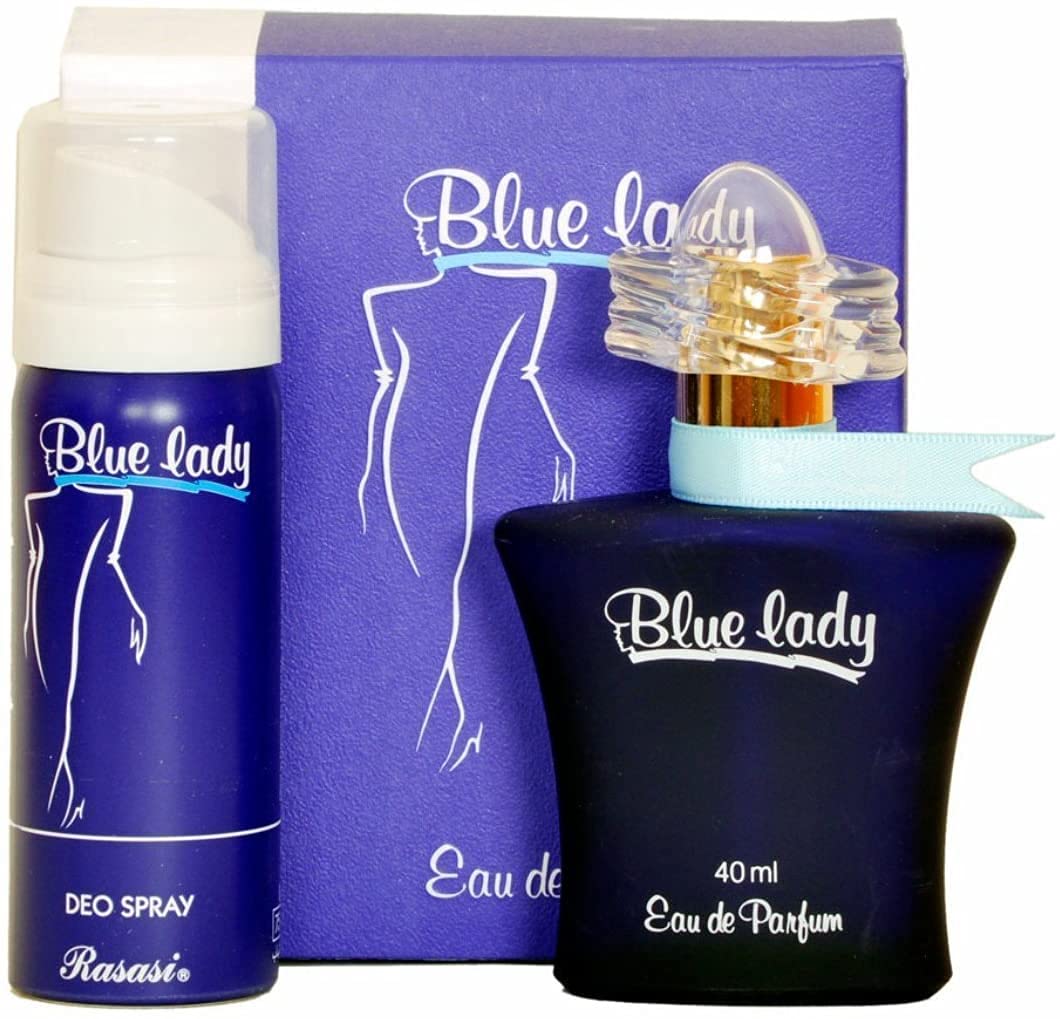 Blue Lady EDP Perfume, Free Deodorant Spray 40, 50ml