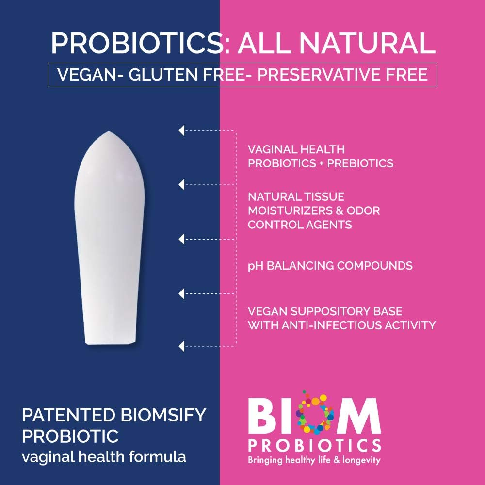 Vagibiom Probiotics Vaginal Suppositories 5'S