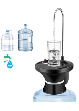 Automatic Electric Drinking Water Bottle Pump Suitable for 1-5 Gallon Water Bottles USB Rechargeable, with 2 Switch Control Stable and Portable Suitable for Home Kitchen Office Camping